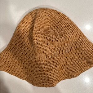 Used COS straw raffia hat Large